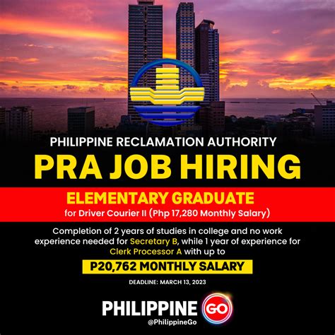 philippine reclamation authority careers|Join the Mission to Build a Sustainable Future: 5 .